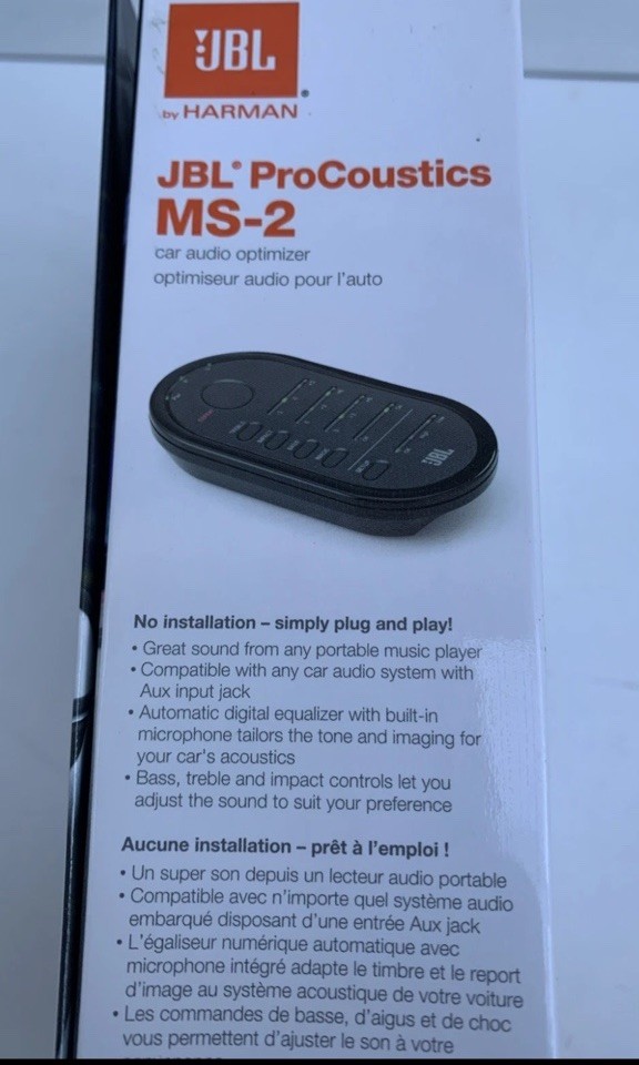 JBL MS-2 ProCoustics Car Audio Optimizer NEW!