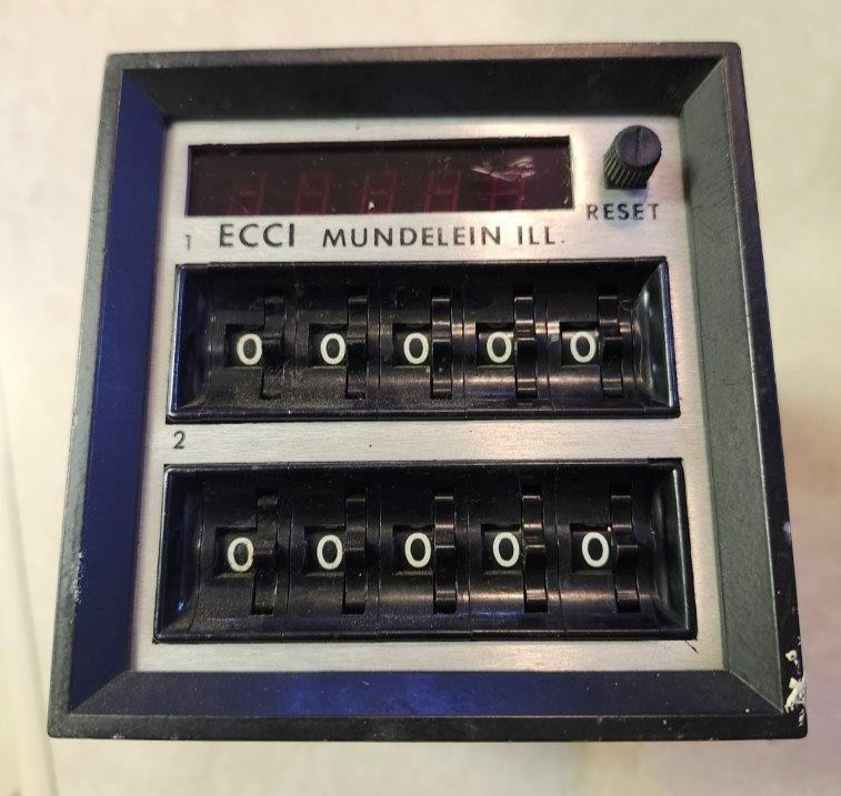 Electronic Counters & Controls Inc. Model MU125A-1 3K Counter Refurbished