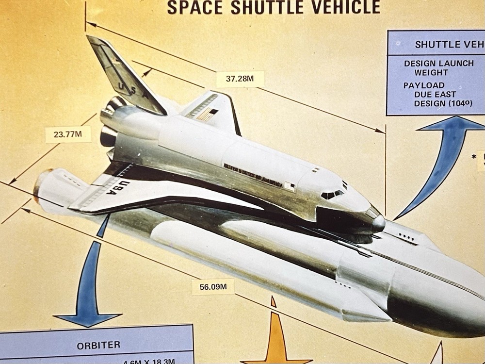 1978 NASA KSC Space Shuttle Vehicle Specifications Presentation Transparency-431