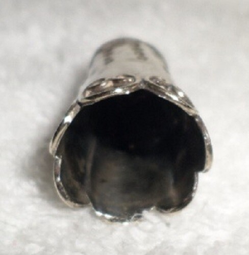 THIMBLE Mexico 2.6 grams Sterling Silver Small Size Curley Cues Unknown Maker
