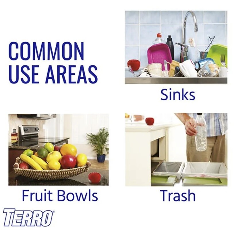 Terro T2502B 2 Pack Fruit Fly Traps with 90 day Fruit Fly Lure