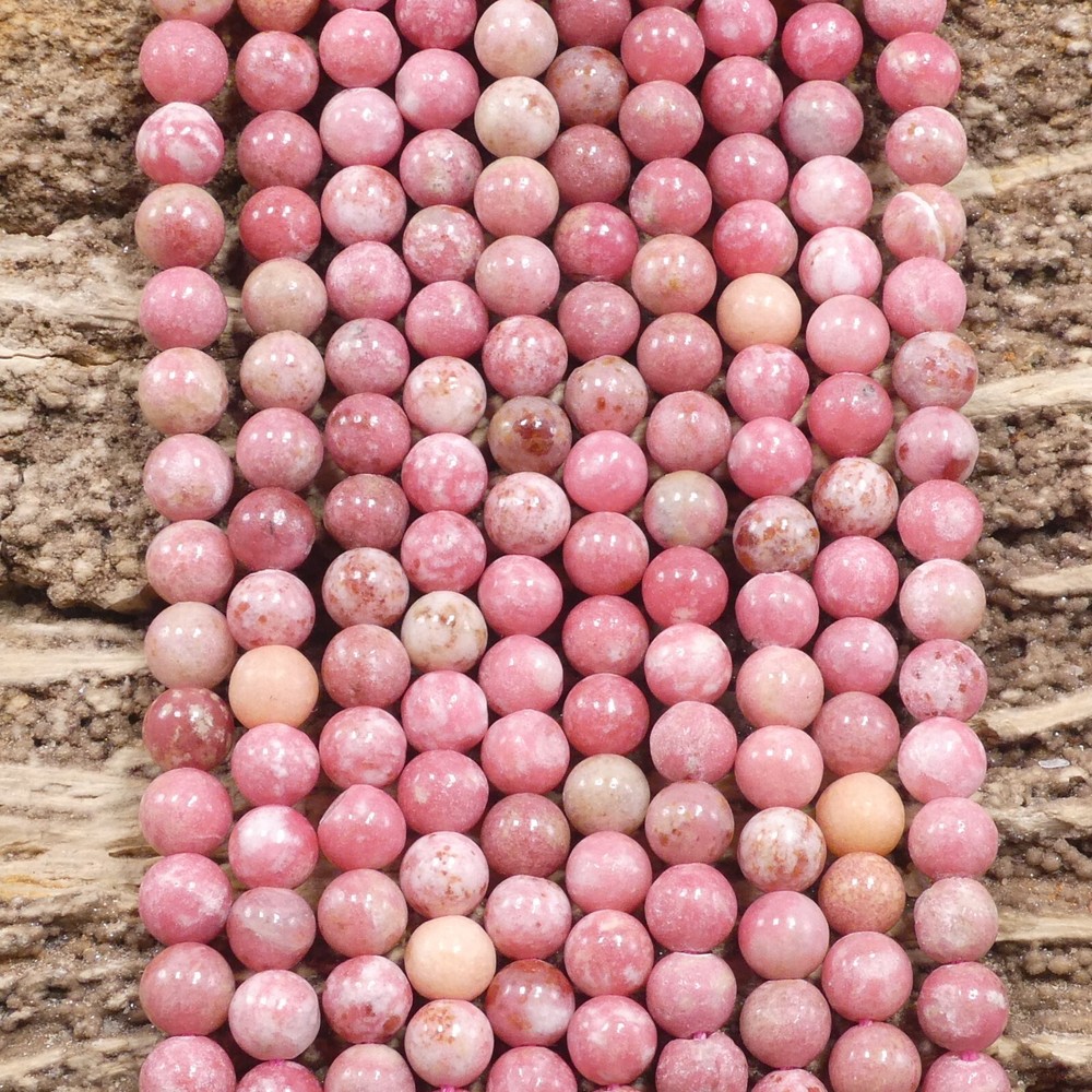 Thulite aka Rosaline Round 6mm 8mm 10mm