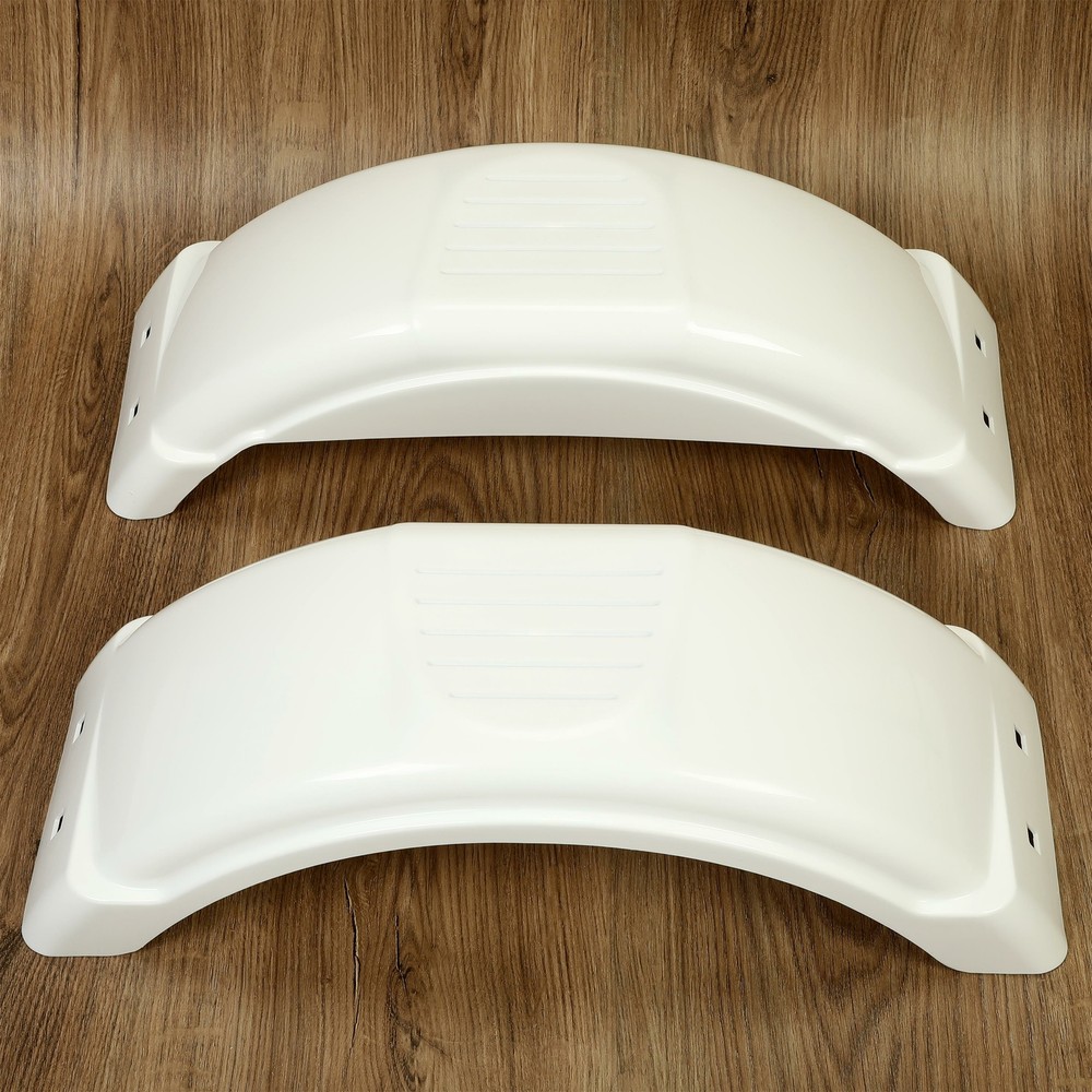 HECASA Pair Single-Axle Trailer Fenders Fits 8"-12" Wheels Top Step Skirt Boat