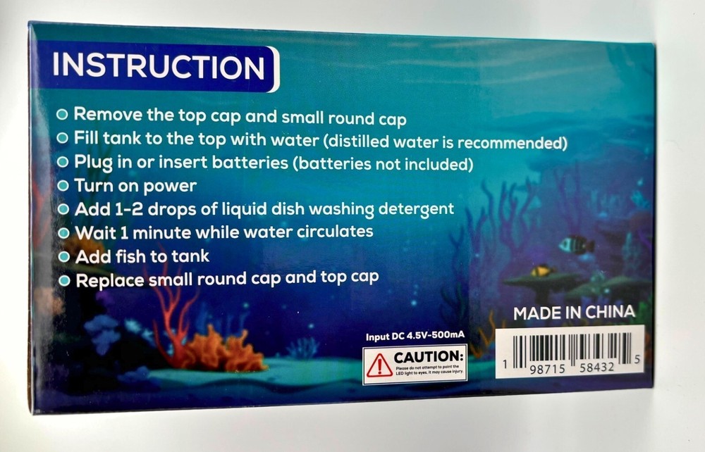 Cute Mini Fish Tank - Small Desktop Aquarium - Fun & Easy Setup