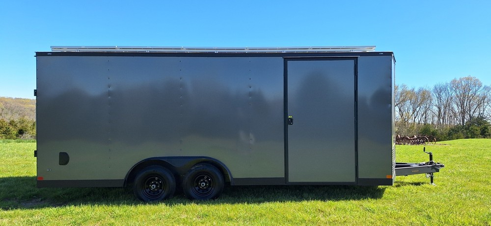 20' Enclosed SOLAR POWERED Offgrid Self-Sufficient Trailer - SOL-ARK 15K Version