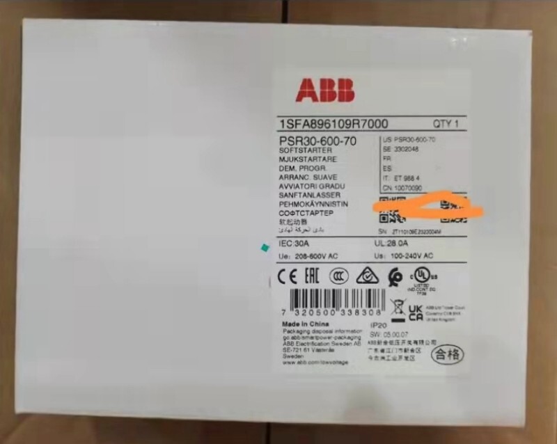 1pc ABB PSR30-600-70 Soft Starter 30A