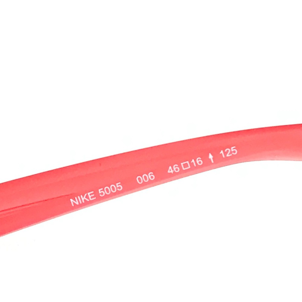 Nike Kids Eyeglasses Frames 5005 006 Black Matte Clear Red Rectangular 46-16-125