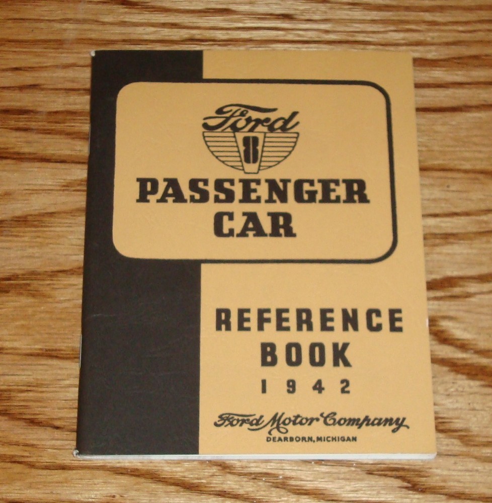 1942 Ford Passenger Car Owners Operators Manual Reference Book 42