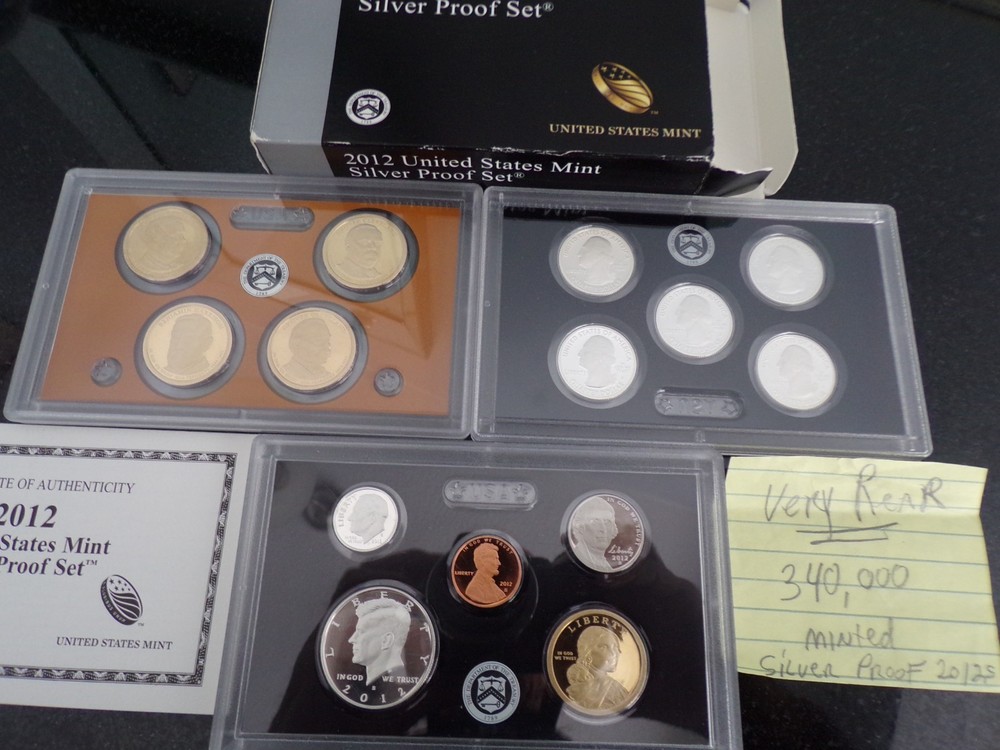 2012 s Silver Proof Set. Penny has nice Red Tint,