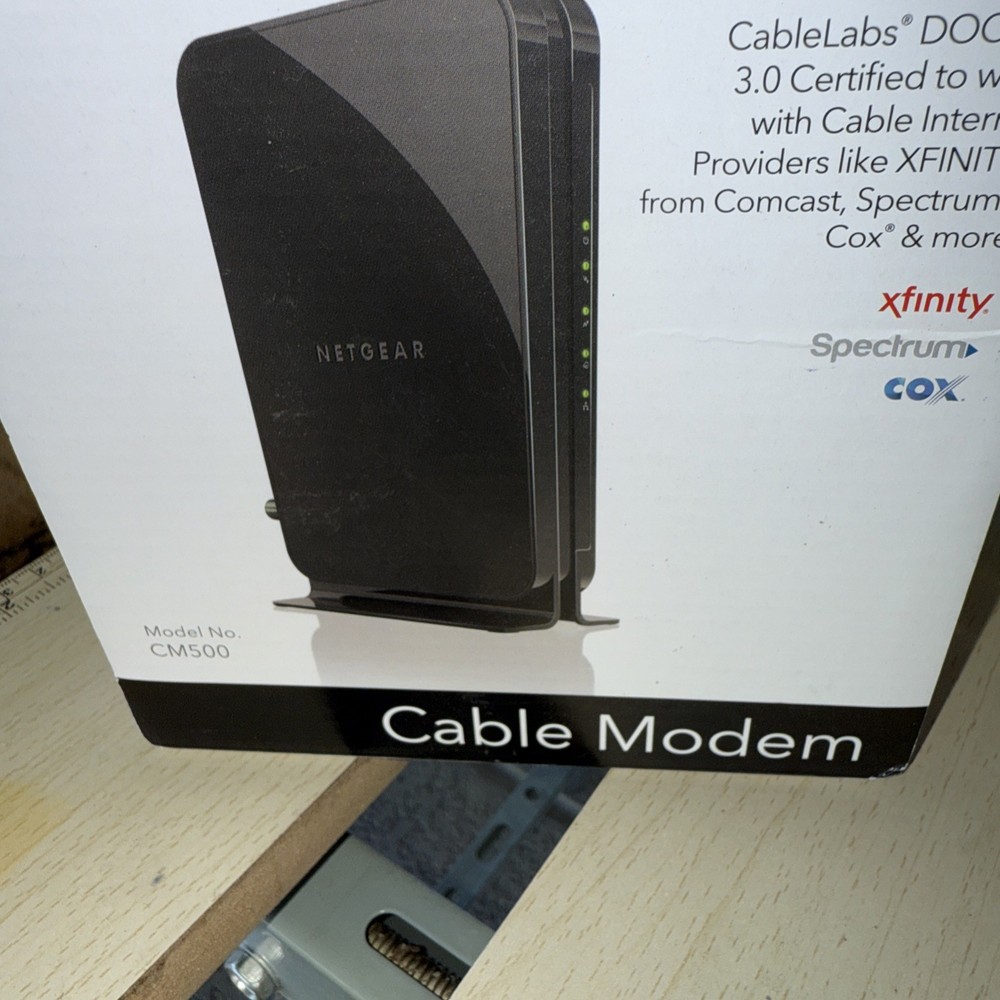 Netgear High Speed Cable Modem Model CM500 - SEALED!