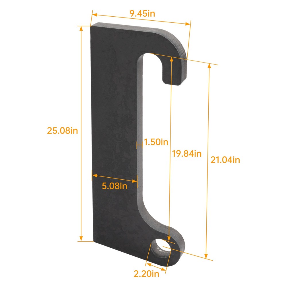 2 For Cat IT28 Loader mounts Steel Blank Quick Tach Bracket Attach Loader mounts