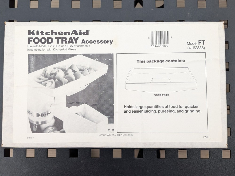 KitchenAid Food Tray Accessory for Stand Mixer