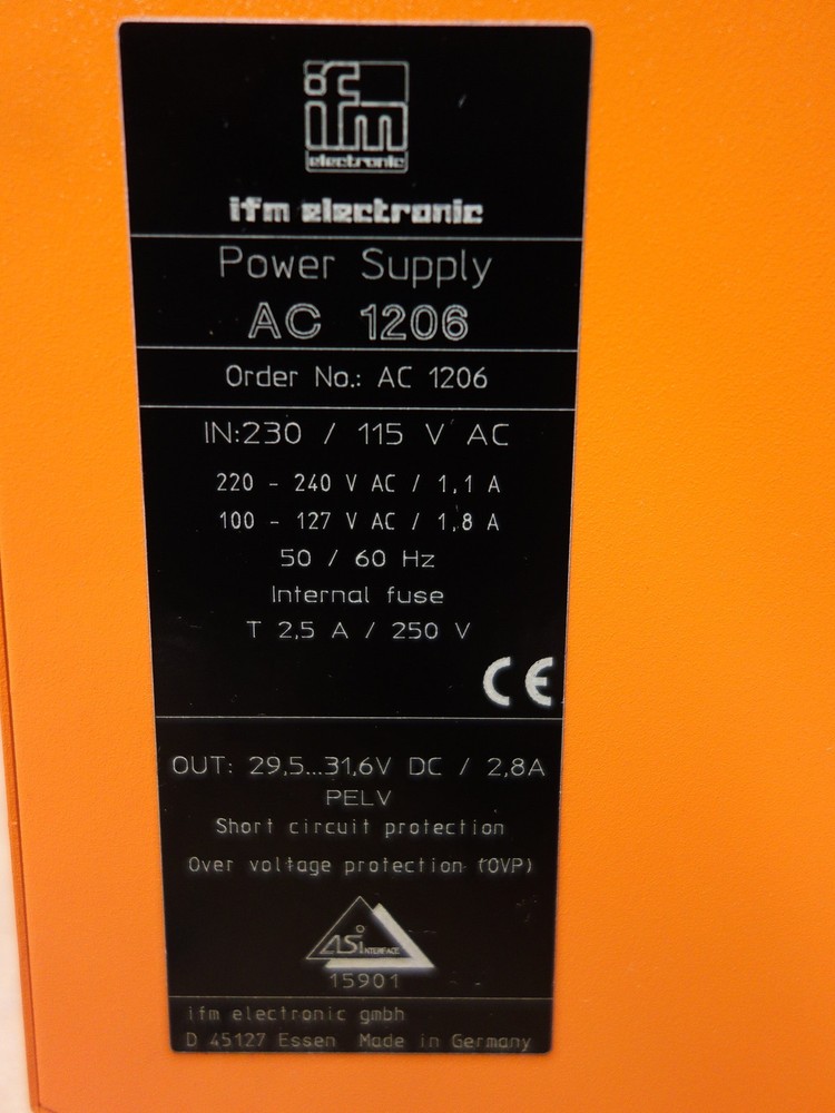 ifm Electronic AC 1206 Power Supply