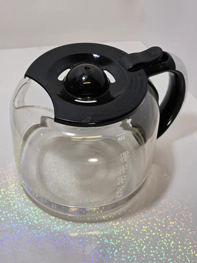 Haden Programmable 10 Cup Coffee Maker Black Glass Carafe EUC ☕✨