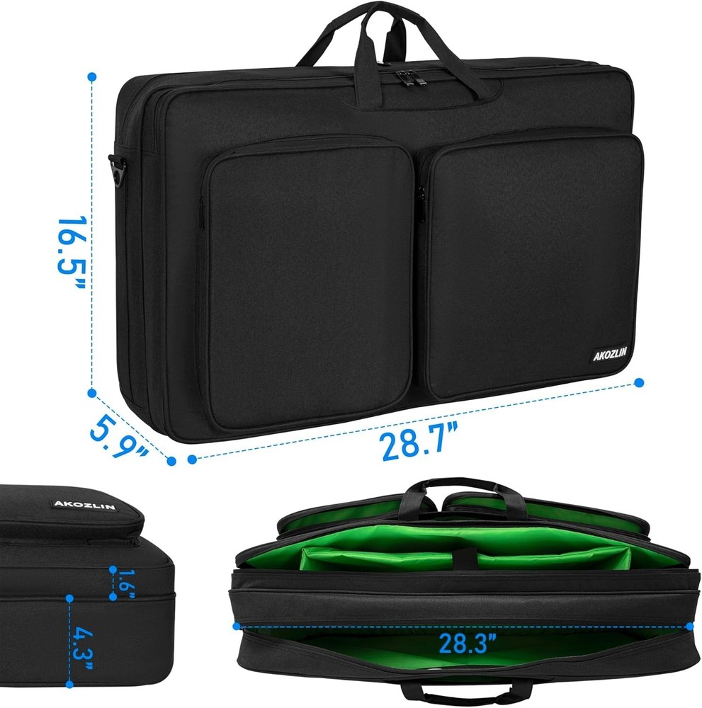Secure DJ Controller Bag with Multiple Compartments