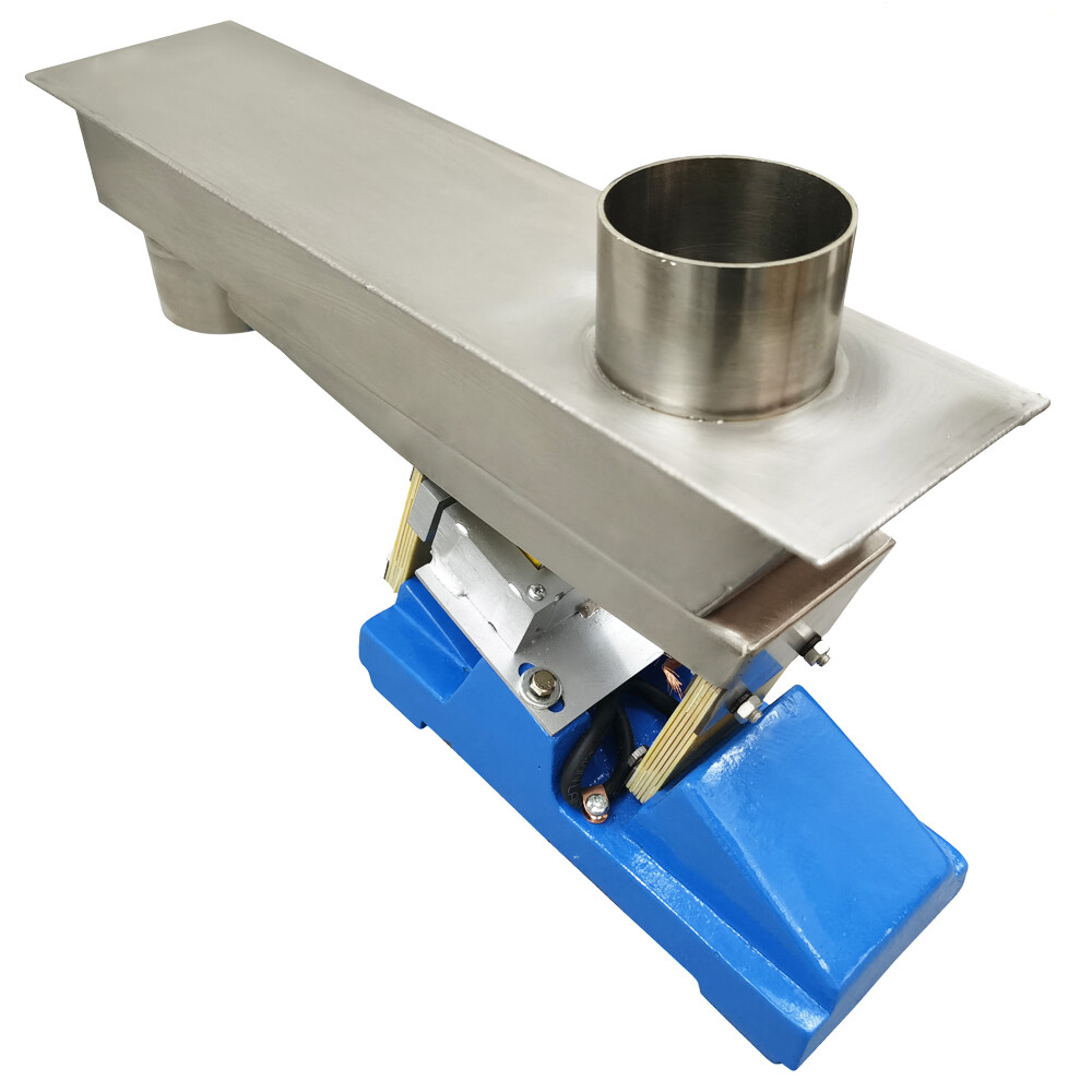 Small Electromagnetic vibration Feeder Closed Shaking Conveyor with Controller