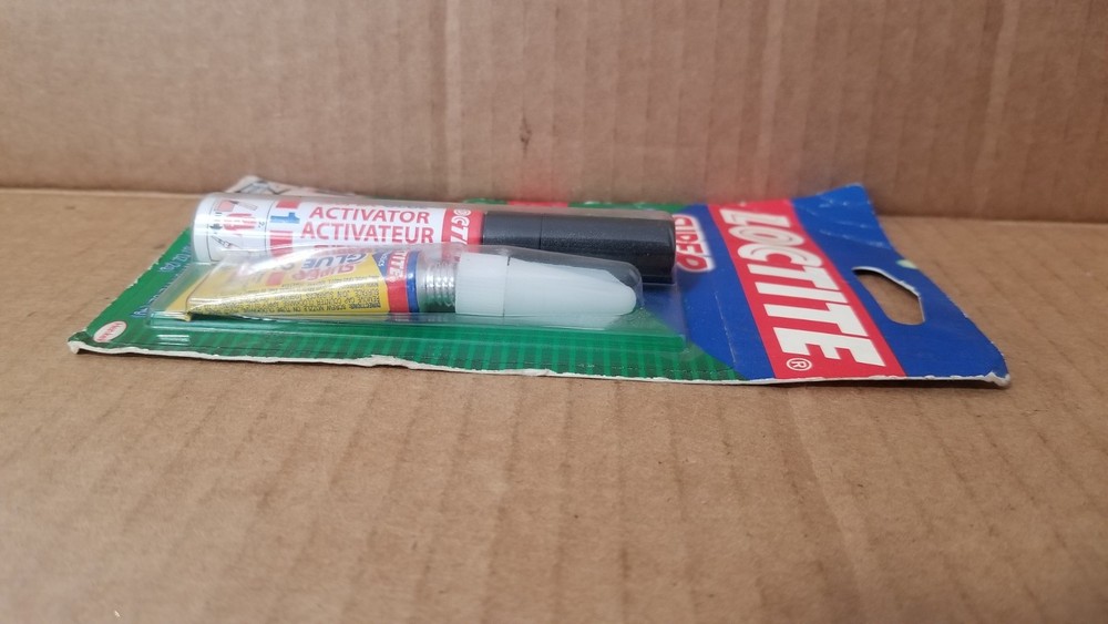 Loctite Super Glue All Plastic 2 Part Bonding Advanced System NOS