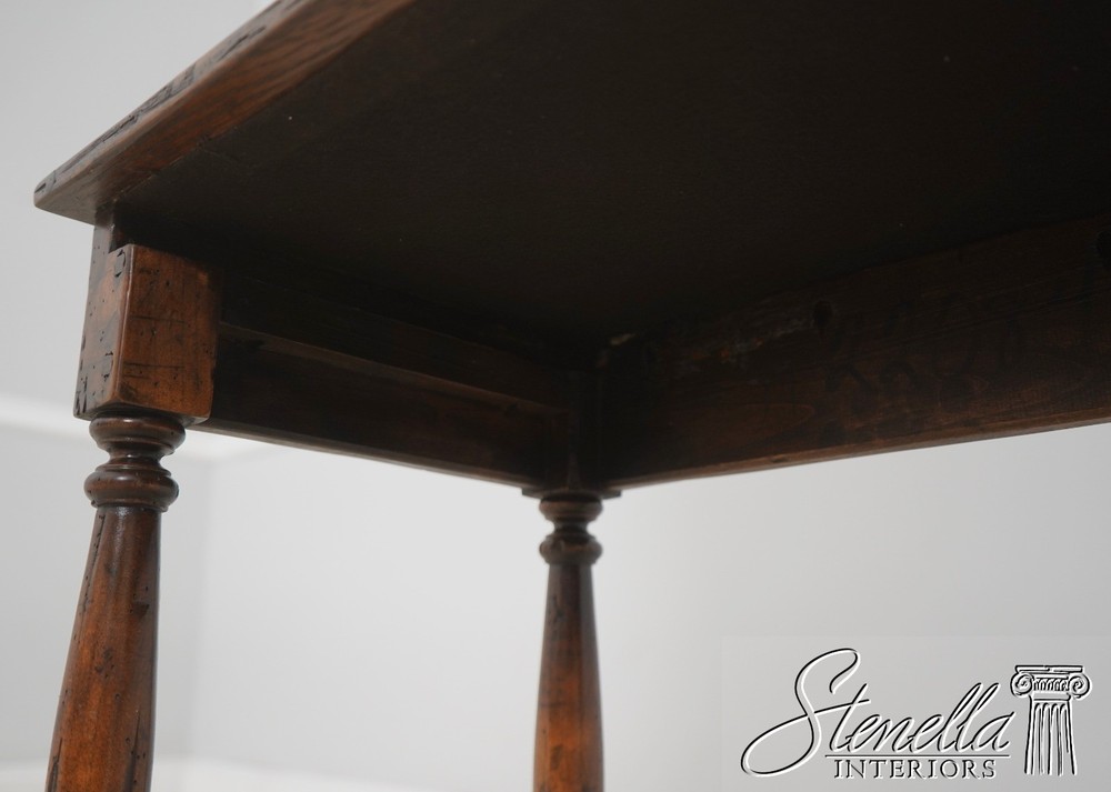 72043: GUY CHADDOCK Jacobean Distressed Oak Nesting Tables