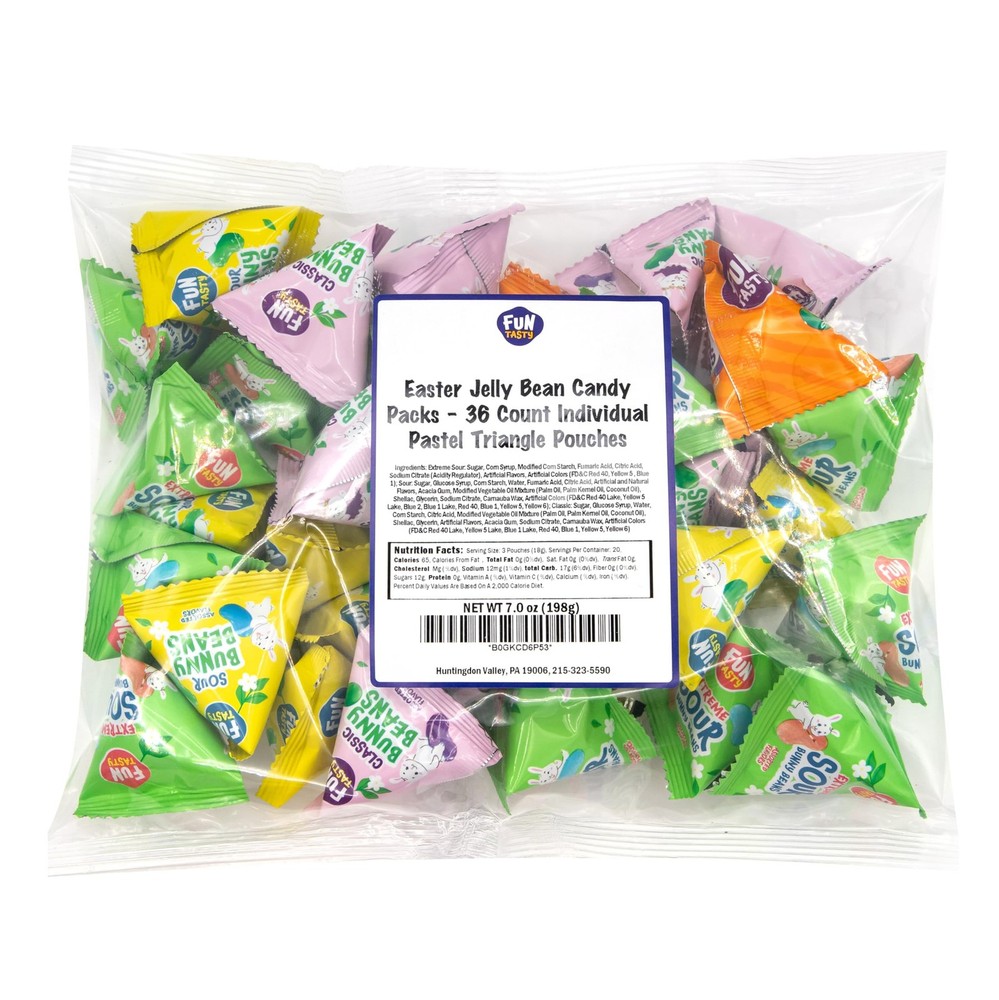 Jelly Beans - 36 Count - Easter Candy - 17.6 x 7.9 x 21 cm