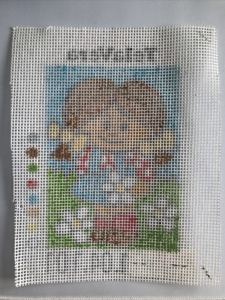 TelaVera Painted Needlepoint Canvas Girl