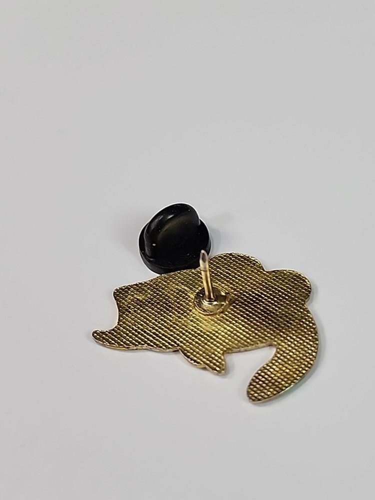 Fish Jumping Yellow & Green Colors Lapel Pin