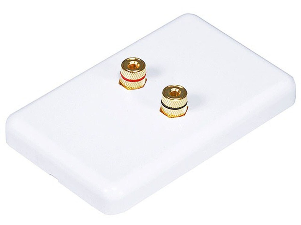 High Quality Banana Binding Post Wall Plate for 1 Speaker Coupler Type  PID 3639