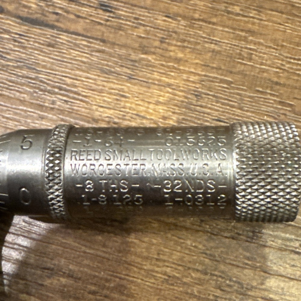 Vintage Reed Small Tool Works 0-1" Micrometer