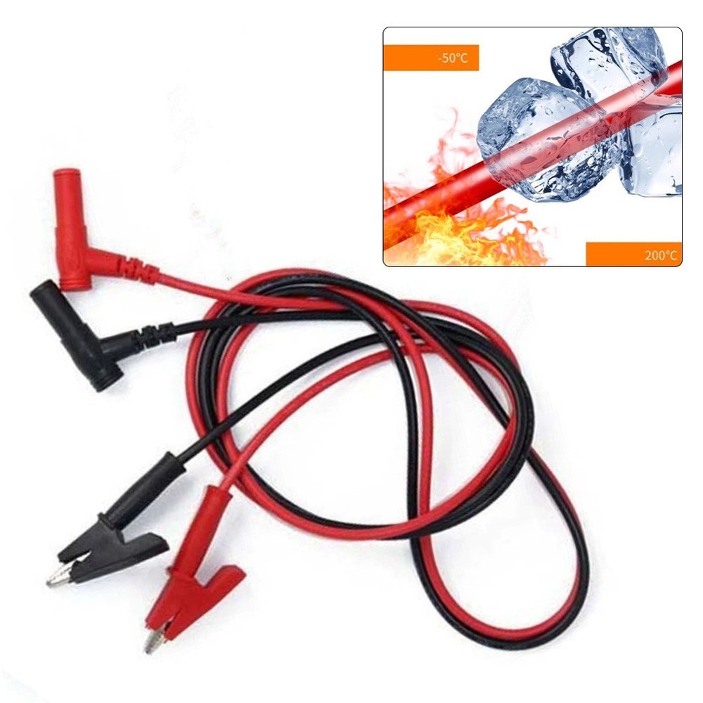 For alligator Clip Test Leads with Enhanced Safety for Electrical Testing
