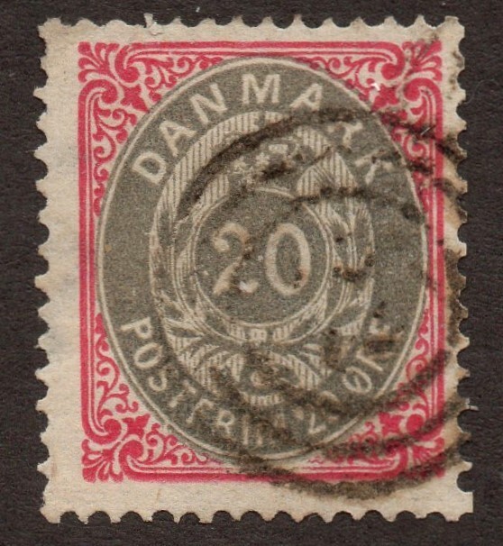 Denmark (1875) - Scott # 31,   Used