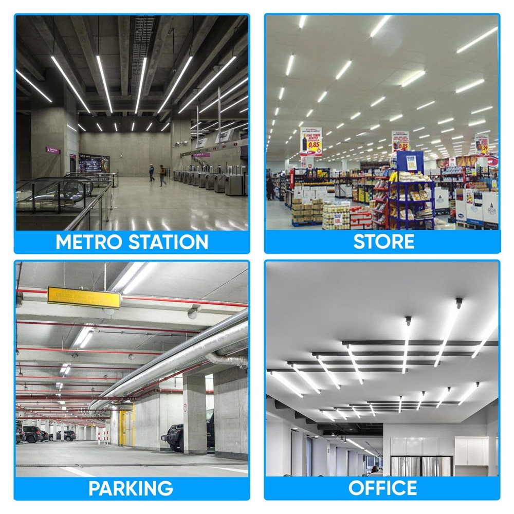 LED Tube Light 4ft Bulb 4000K/5000K Double Ended Ballast Compatible Frosted Lens