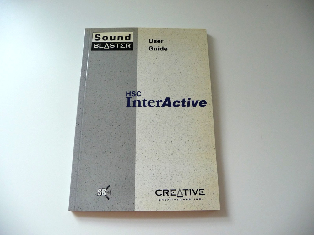 Creative Labs Sound Blaster HSC InterActive User Guide (1992)