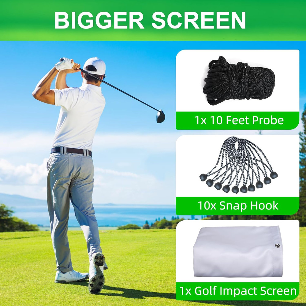 Golf Impact Screen,Easy to Install and Thicker Golf Simulator Impact Screen with
