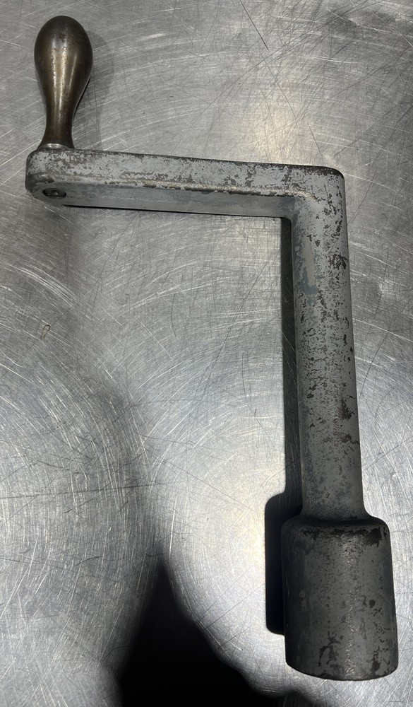 Vintage cast iron milling machine handle