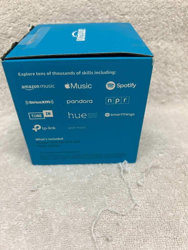 Amazon Echo Dot 3rd Generation Smart Speaker Alexa Certified - NO POWER ADAPTER!