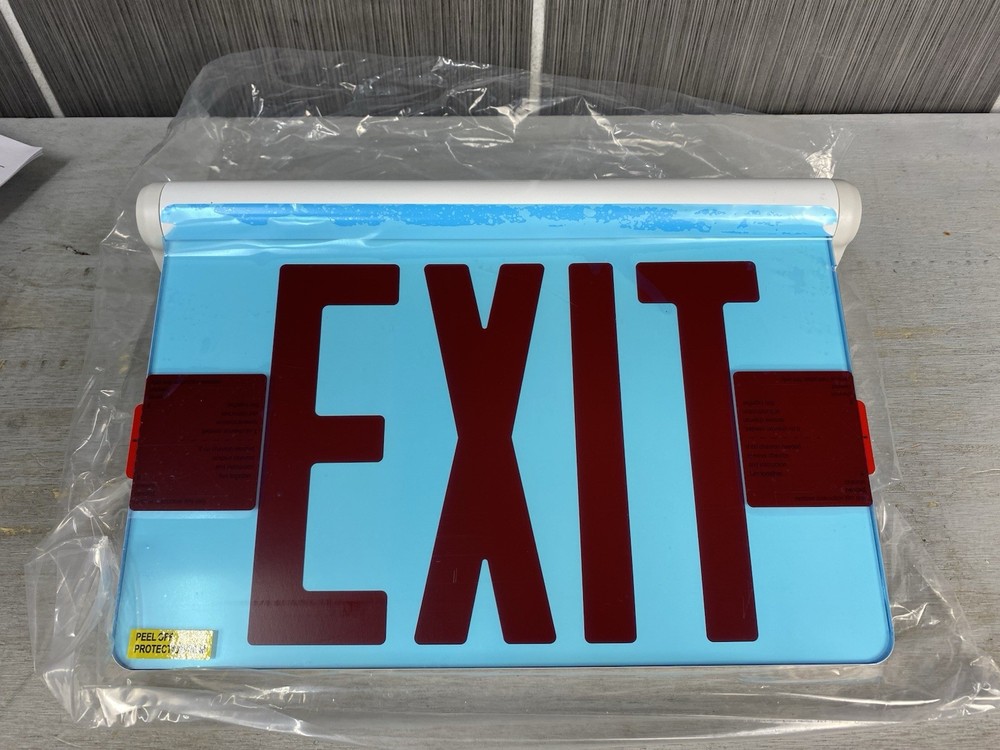 *New*CONTECH Single-face Adjustable Recessed (REXASFREM-P) Edge-Lit EXIT Sign