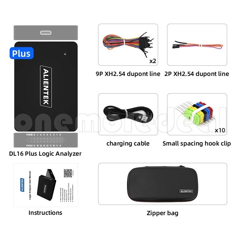 Mini Logic Analyzer ARM FPGA STM32 Debugger Protocol Decoding+28PCS Hook Clip