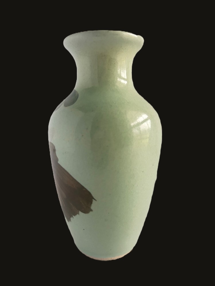 1960s Hand Painted Vase