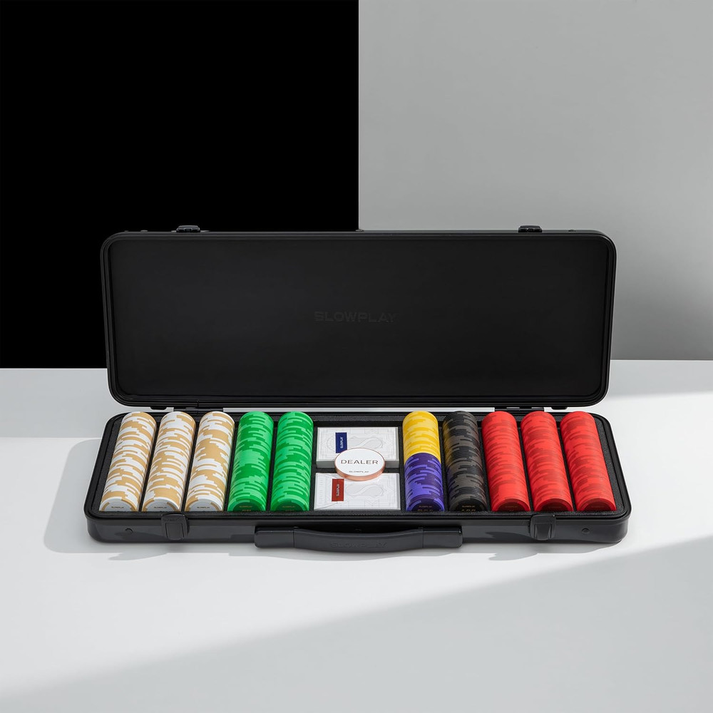 Godel High-End Poker Chip Case - Durable, Portable, 500 Chips Capacity