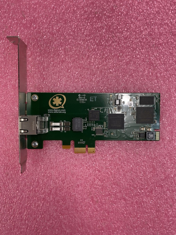 Digium TE133 Single Span T1/E1 PCI-E X1 Digital Telephony Card