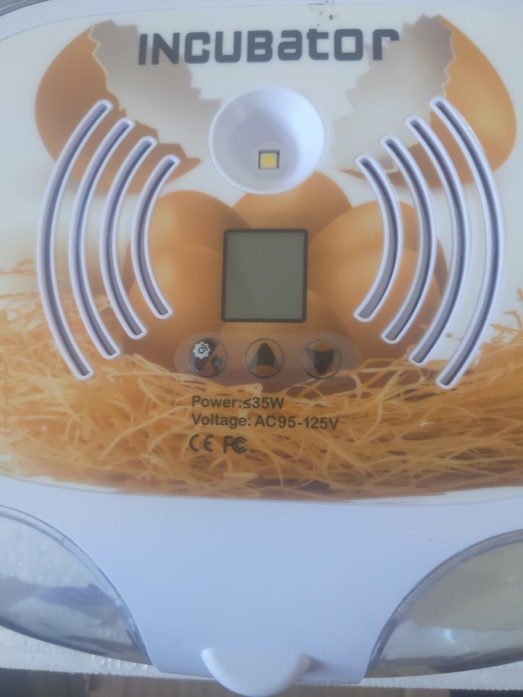 Egg Incubator with Humidity Display,LED Egg Candler,Automatic Egg Turner, Egg...