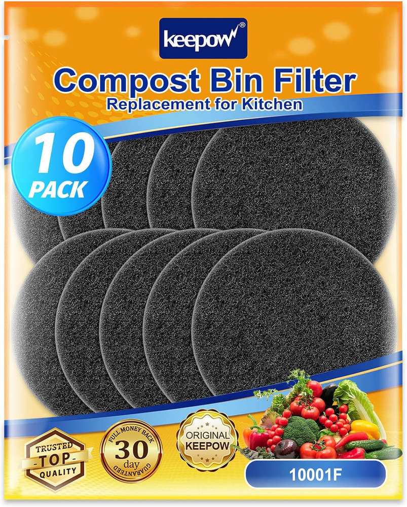 6.7 Inch Compost Bin Filter Replacement for Kitchen Compost Bin Countertop, 10-P
