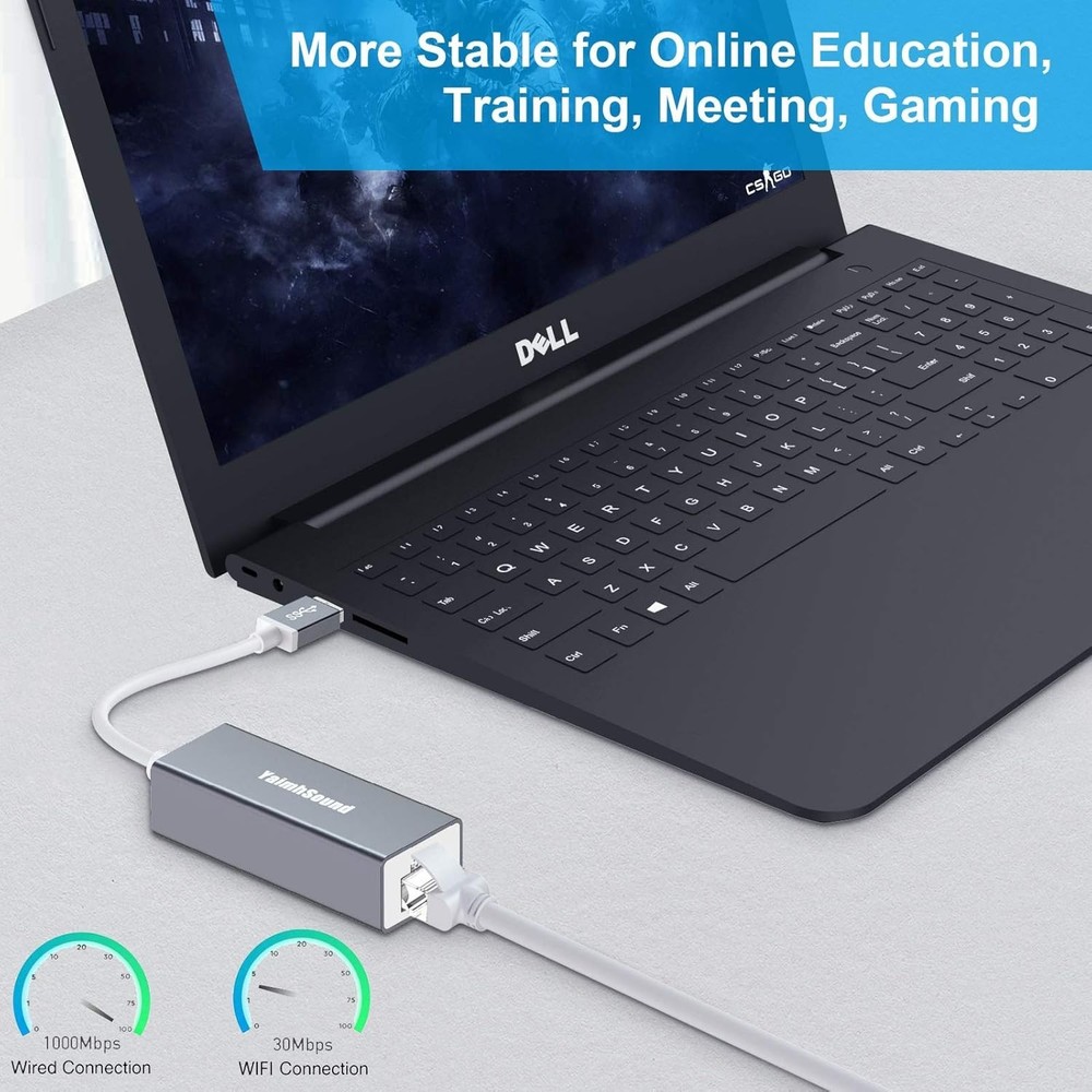 Gigabit USB Ethernet Adapter for Fast, Stable Wired Network