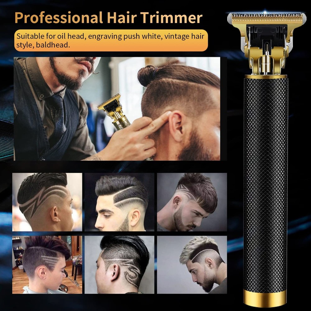 Hair Trimmer for Men, Black with Ear Spoon Tool, With Tool