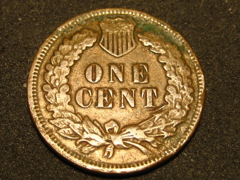 1894/94 Indian Head Cent Damaged