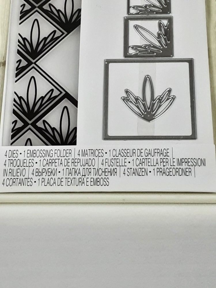 NEW Sizzix Thinlits Ornate Frame 4 die Set 1 Embossing Folder 4.5x5.5 Florals