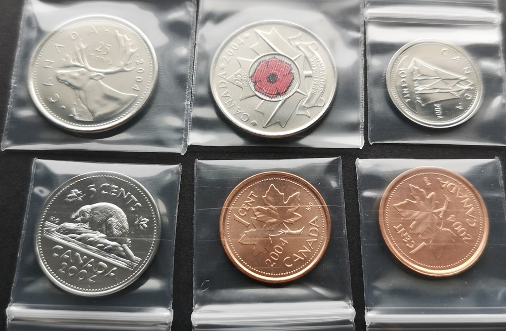 *** CANADA  2004  UNCIRCULATED   COINS  SET ***