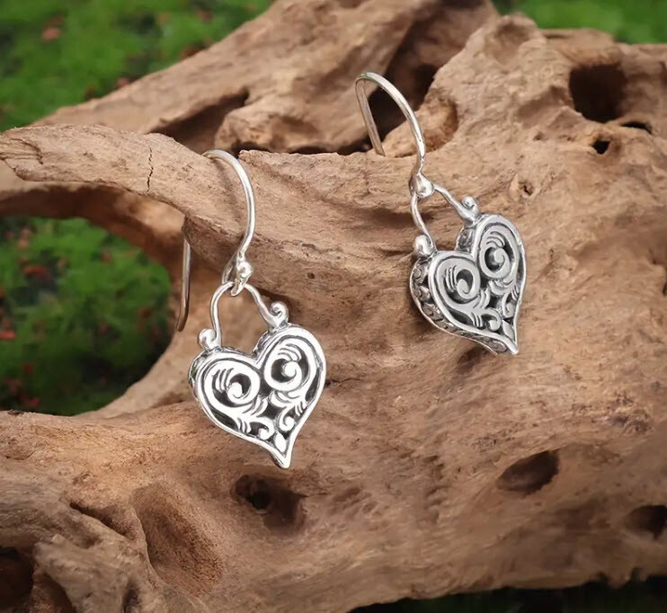 BRIGHTON BEACH Heart Dangle Earrings
