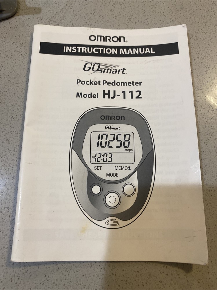 Omron Go Smart Pocket Pedometer HJ-112 with 2D SmartSensor Technology