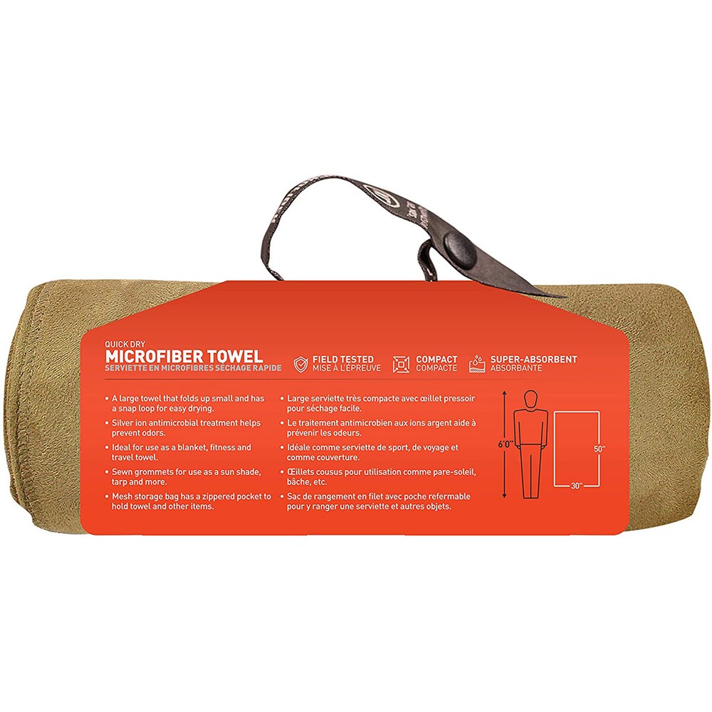 McNett Tactical Microfiber Ultra Compact Towel - Coyote