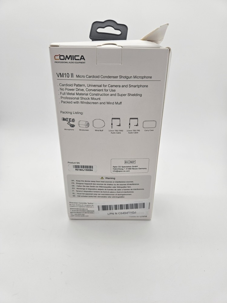 Camera Microphone,Comica CVM-VM10II Professional Video Microphone w/ Shock Mount